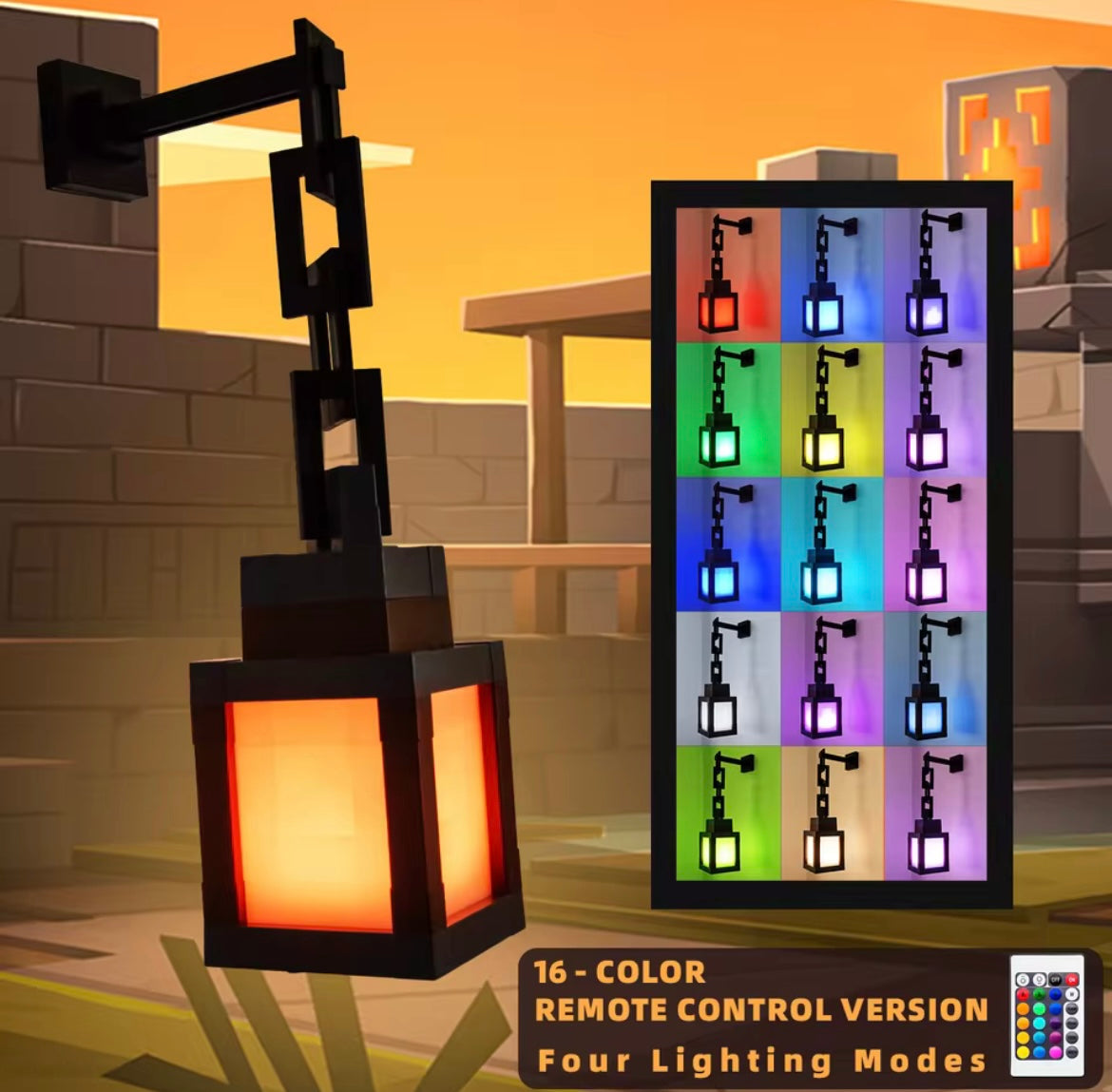 LumiSpace Light Portable Lantern With 16 different Colors + Remote Control